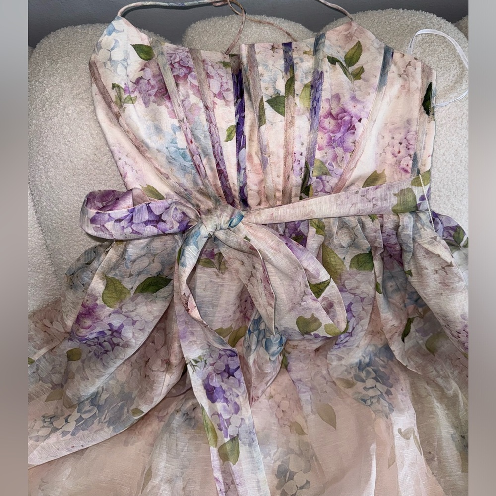 Zimmermann illuminati Floral Spaghetti Strap Dress size 2 fits medium - Picture 4 of 12